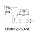 MOK @ 25 / 50WF CALLOCK BRACH, Calangez en acier inoxydable, Calange de sécurité supérieure